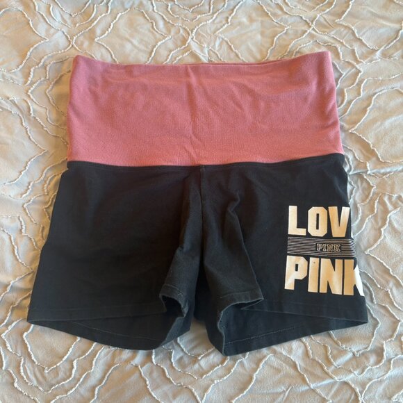 PINK Victoria's Secret Y2K VINTAGE Fold-over Yoga Shorts - Picture 3 of 4